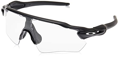 Oakley Men's OO9208 Radar EV Path Rectangular Sunglasses, Matte Black/Clear, 38 mm + 1