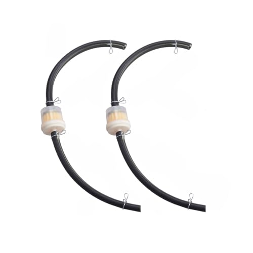 Adunsiaoto Linea Carburante Filtro Benzina, Kit Tubo Benzina E Tubo Carburante per Moto, Filtro in Linea Benzina Moto Universale, Filtri Gas in Linea Da 5 Mm, Filtro Carburante Rapido(Beige)