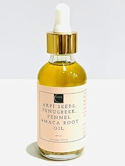 Generic Akpi Seed and Fenugreek Oil 4 Ounces, Clear