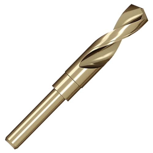 Meccion HSS Cobalt Drill Bit 19.5mm Reduced Shank Twist Drill Bit for Metal Stainless Steel, Aluminium, Wood, Plastic, Non-Ferrous Etc