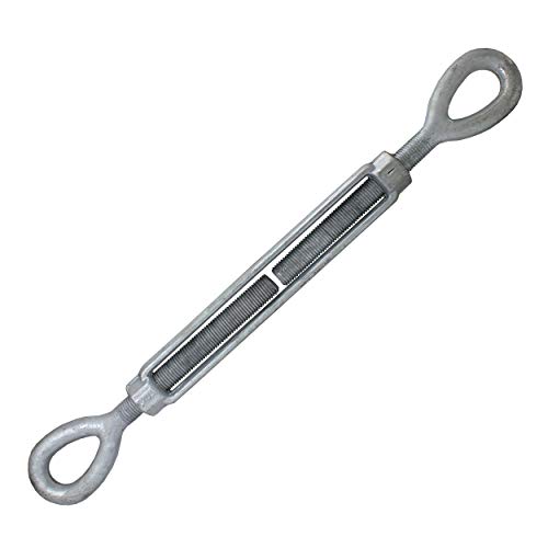 US Cargo Control 1 2 Inch x 9 Inches Galvanized Eye and Eye Turnbuckle