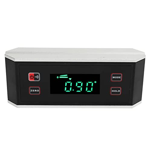 Digital Angle Finder V Groove Magnetic Base LCD Backlit Screen Inclinometer Protractor for Decoration