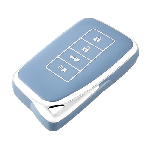 Coque de clé pour Lexus protection anti-choc et rayures en TPU bleu