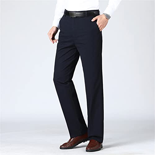 Men Lightweight Stylish Stretch Dress Pant Solid Color Slim Fit Skinny Comfort Suit Pant Casual Business Trousers4