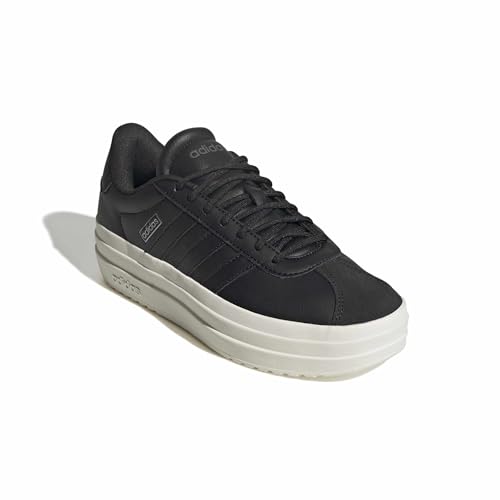 Image of adidas Womens Vl Court Bold Lace Up Sneakers Shoes Casual - Pink