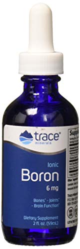 Trace Minerals Liquid Ionic Boron (2 oz) | Boron Supplements Support Bone Metabolism, Brain Function & Healthy Joints | 6mg of Magnesium, Chloride, Boron Complex, Minerals & More | Trace Mineral Drops