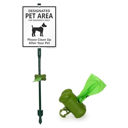 Designated Pet Area Yard Sign Kit
