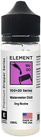 Element E-Liquid Dripper Series Shortfill 100ml, 0mg (Watermelon Chill) No Nicotine