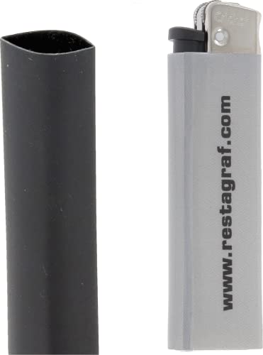 Restagraf Guaina Termoretraibile In Sacchetto, 4,7 Mm Dopo Ristretto Diametro, 9,5 Mm Anteriore Ristretto, Diametro 10 Cm Di Lunghezza, Nero, Confezio