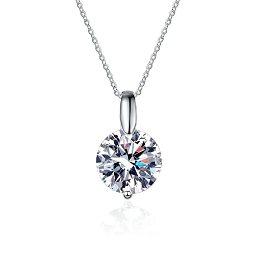 Pendentif moissanite d'exception et argent 925 luxe durable unisexe