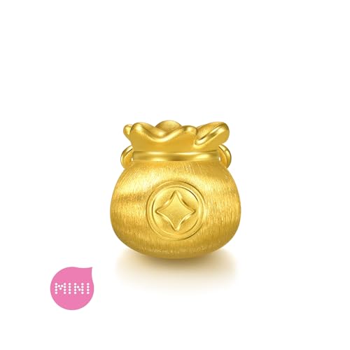 Image of CHOW SANG SANG 999 Gold Charme Fortune Bag Charm Bracelet for Women & Men 17cm 95985C