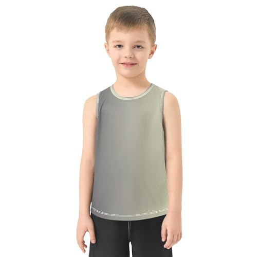 J JOYSAY Orange Gradient Boys Tank Top Sleeveless Muscle Shirts Quick Dry Kids T-Shirts 3-15T2