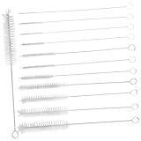 DECORNIJIA Straw Brush Teilig mit Nylonbürsten für Trinkhalme und Röhren Langlebige Reinigungsbürste mit Gebogenem Kopf Praktische Handhabung für Saubere Strohhalme und Zubehör