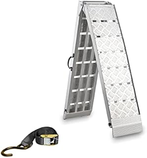 Aluminum Loading Ramp, gardhom 228x30.5cm ATV Motorcycles Loading Ramp with 680KG/Pack Large Loading Capacity, Portable Folding Aluminum Ramps for ATV UTV Trucks