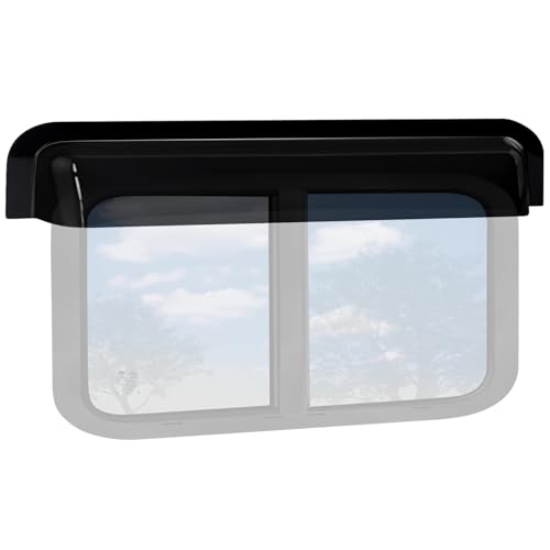 RV Window Rain Deflector Guard&Sun Visor Deflector,RV Window Visor Rain Guard,RV Window Blade Sun Rain Deflector Fit 36-42 inch Wide RV Sliding Window,Deflects Rain&Sun Protection for RV Camper Window