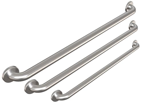 Commercial Grab Bar Bundle for Commercial Restrooms - ADA Compliance - 1.5' Diameter - 18', 36', 42'...