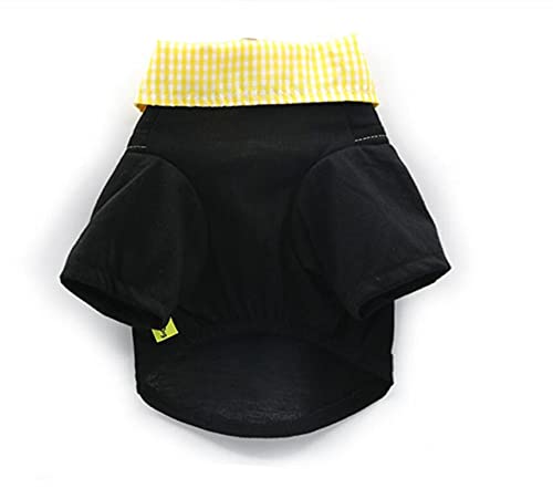 Vêtements d'été pour chiens petits gilets chats jaune taille L