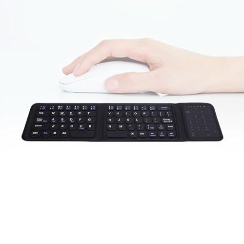 Clavier Bluetooth pliable et silencieux pour ordinateur et tablette mobile - 7
