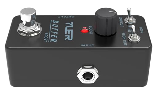 BUFFER BOOST, Guitar Effects Pedal, Mini Single Type, True Bypass, DC 9V, for Electric Guitar and Bass - Thumbnail 6