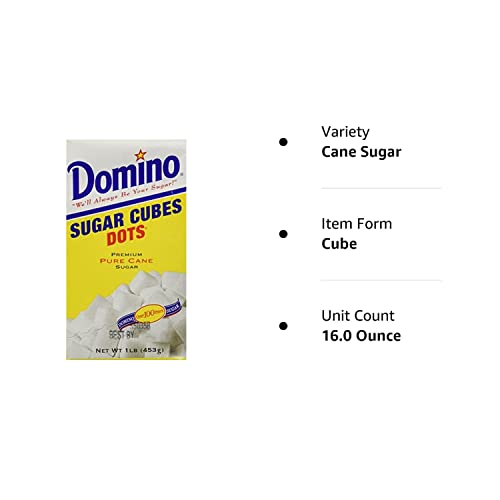 Domino Sugar Cubes Dots, 1Lb (Pack Of 4 Boxes) #TOP22
