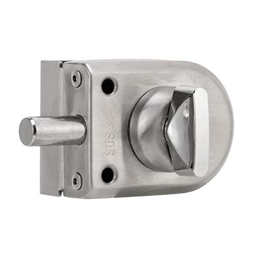 Barra de segurança para porta deslizante, botão de liga de zinco trava de porta de vidro deslizante