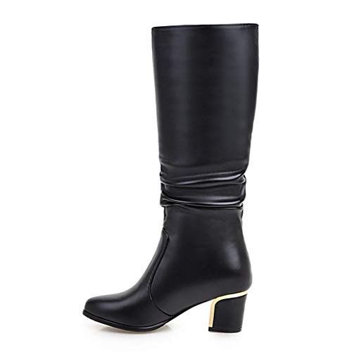 Bottes longues avec talon stable pour galber les jambes confortablement - 7