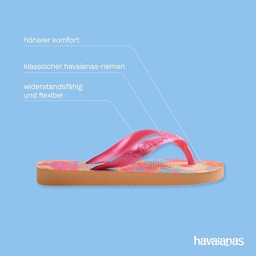 Havaianas Kids Flores Mädchen FlipFlop Peach 29 EU