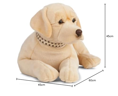 Living Nature Soft Toy - Großes Stofftier Labrador, gold (60cm), Goldfarben