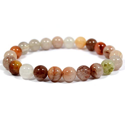 Image of Reiki Crystal Products Natural Crystal Stone Bracelet 8 mm Round Beads for Men & Women | Gemstone Jewellery Bracelet | Reiki Charged | Multiple Stone Variants Available