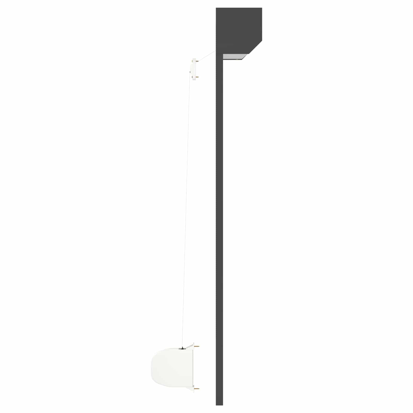Store enrouleur anthracite 100 x 120 cm en aluminium et polyuréthane pour fenêtre - Protection contre les regards indiscrets et la chaleur - Utilisation manuelle