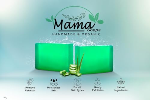 Image of Luxury Soap - Handmade Organic Ayurvedic Bath Bar with Pure Essential Oils for Glowing Skin | Sulfate-Free | For Men & Women (Pack of 3) (3, Aloe Vera)