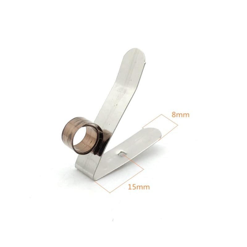 Portaspazzole in carbone con clip a molla in acciaio inossidabile da 10 pezzi for parti del gruppo elettrogeno a lamella di compressione