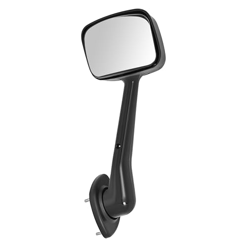 HECASA Front Right Black Hood Mirror Compatible with 2008-2017 Freightliner Cascadia, Right Hood Mirrors Cap Cover, Trucks Pickup Manual Hood Mirror, Right Passenger Side, Black+Clear by HECASA - Used condition - Image 7