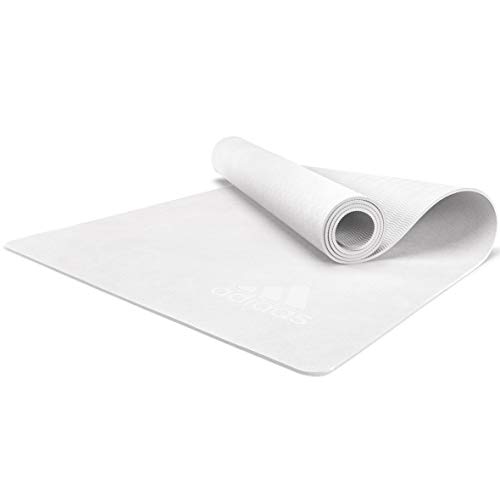 Adidas Unisex's Premium Yoga Mat-5 Mm-White, White #TOP3