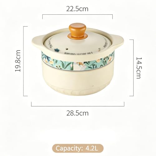 Olla de cerámica con tapa ideal para tus escapadas de camping 2