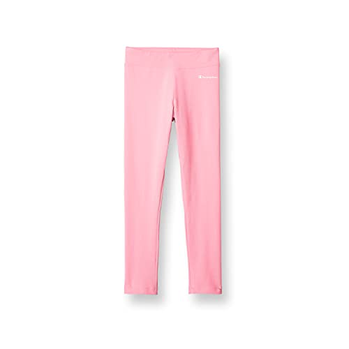Champion, Cotton-Rich Leggings for Girls, Solid Color, Script, 21