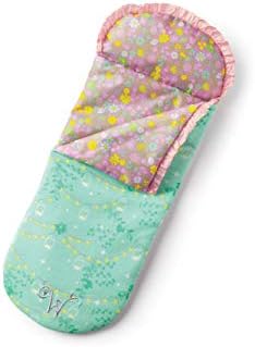 American Girl WellieWishers Stargazing Sleeping Bag for 14.5-inch Dolls with a Graphic Light Strings Print Sleeping Bag and Flower Print on the Inside, Ages 4+