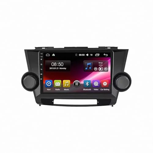 Système de navigation Toyota Highlander : Connectivité Mirrorlink et Airplay sur grand écran