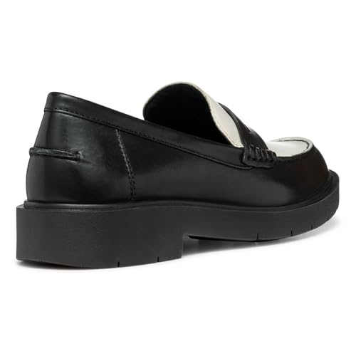 Geox Femme D SPHERICA EC1 A Flâneur, Black/Lt Sand, 36 EU