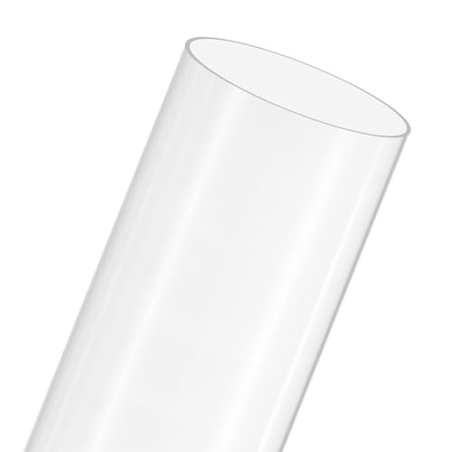 M METERXITY 1-Pack Clear Rigid Acrylic Pipe, 96mm[3.78"] ID x 100mm[3.94"] OD Plastic Round Tube for Water Cooling System/Lamps/Fountains/Aquariums/Display Stand, Acrylic Tubing [305mm/12IN]