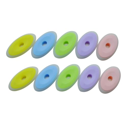 GRIRIW 50 Piezas Borrador de Bolígrafo Neutro Colorido de Silicona y Plástico Goma de Borrar Creativa para Papelería Tamaño Mediano Adecuado para Estudiantes y Oficina Color Aleatorio