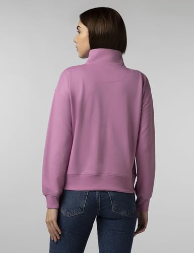 Image of FYLTR Women's Casual Stand Collar Sweatshirt with Drop Shoulder & Boxy Fit - Zip Closure | Utility Pockets | Rib Hem & Cuff | Sweatshirts for Women | Casualwear