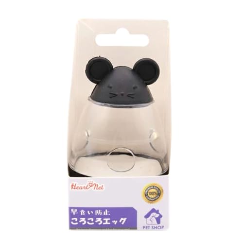 【猫用 知育おもちゃ】ころころエッグ 猫用知育玩具 3カラー|ペット用 知育トイ 転がる 遊び道具 早食い防止 フードディスペンサー えさ 餌 餌入れ ケース おしゃれ かわいい 夢中 キャット ネコ ネコちゃん 一人遊び じゃれる 猫じゃらし (ブラック