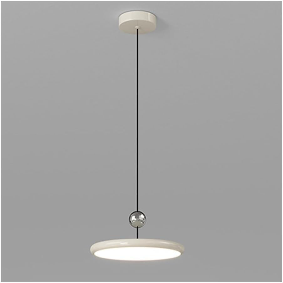 Chandeliers, Modern LED Light Fixture - Hangilight Disc, Stylish Green and Cream, Height Adjustable for Kitchen Island, Dining Room and Bedroom/Green/a