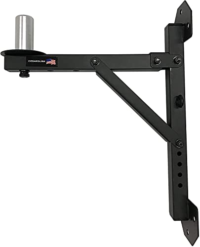 Cedarslink Pa Speaker Wall Mount Brackets - 2 Pro-Audio Stands Post Holder Dj Stage Aluminum Peg Mount! Over 200 Lb. Capacity! #TOP2