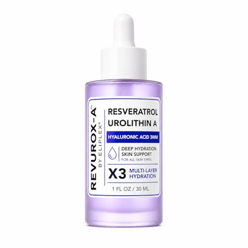 ELIPLEX Resveratrol + Urolithin A Face Serum – Lightweight Hydration & Radiance | 1 fl oz