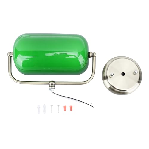 Lámpara de pared de banquero verde ideal para lectura en el dormitorio
