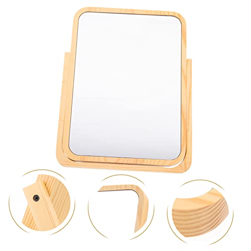 Espejo de maquillaje de mesa con luces giratorio miniatura 4