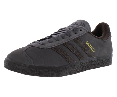 Image of adidas Gazelle Mens Shoes Size 6, Color: Charcoal /Brown