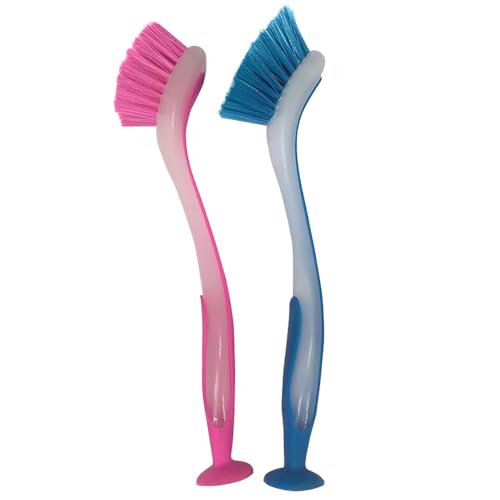 Scheuerbürste für Geschirr,3 PCS Bambus Topfbürste Palmbürste Natürliche Spülbürste Küchenbürste Gemüse Bürste für Spültöpfe Pfannen Spülbeckenreinigung